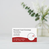 Reisebüro und Werbeaktion Visitenkarte (Stehend Vorderseite)