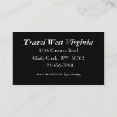 Reisebüro Visitenkarte (Rückseite)