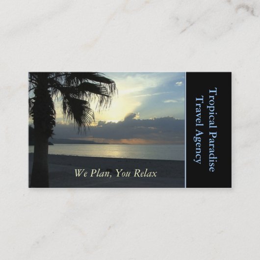 Reisebüro Visitenkarte (Vorderseite)