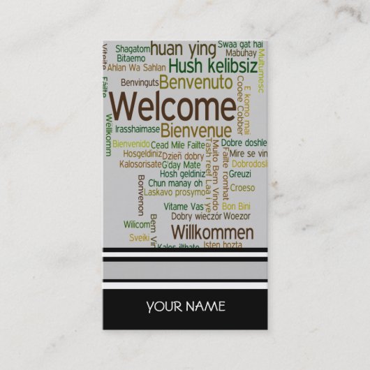 REISEBÜRO Visitenkarte (Vorderseite)