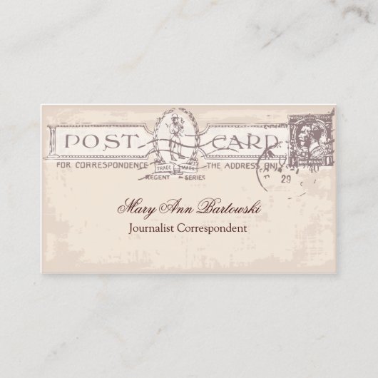 Reisebüro visitenkarte (Vorderseite)