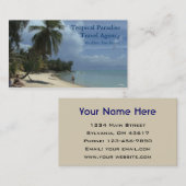 Reisebüro Visitenkarte (Vorne/Hinten)