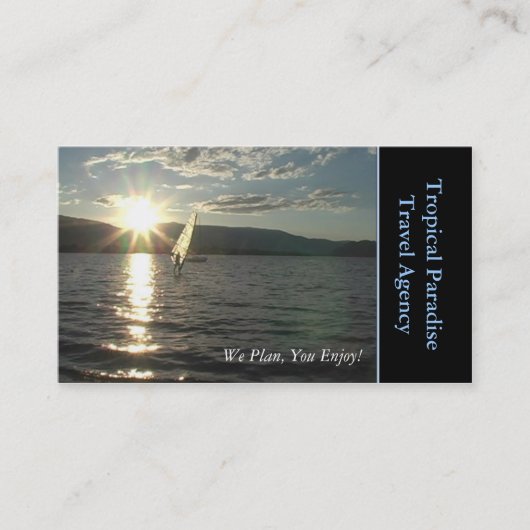 Reisebüro Visitenkarte (Vorderseite)