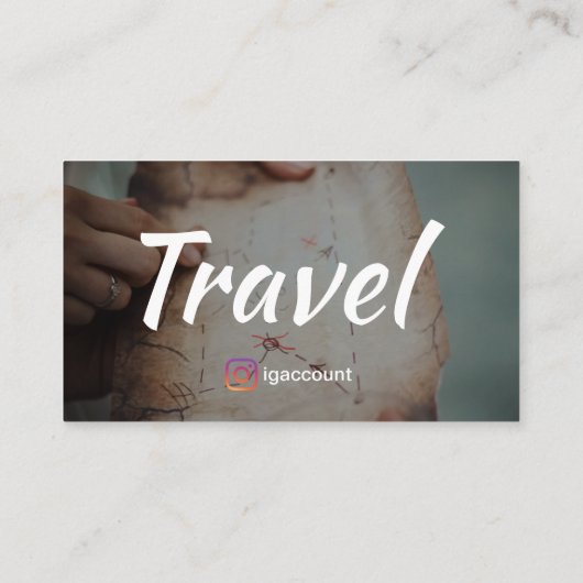 Reisebüro Visitenkarte (Rückseite)