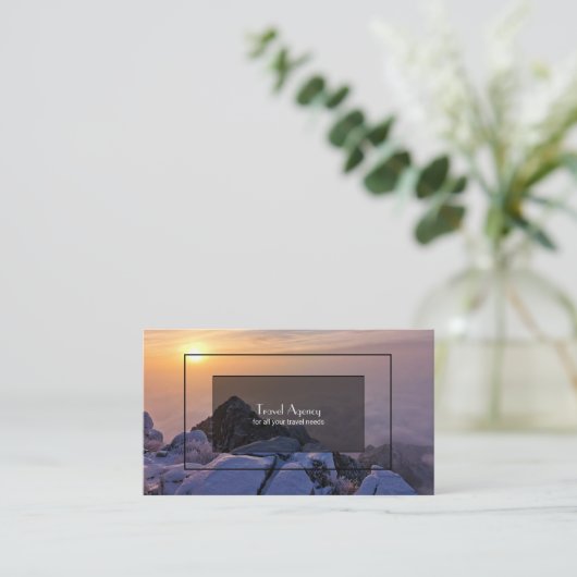 Reisebüro Visitenkarte (Stehend Vorderseite)