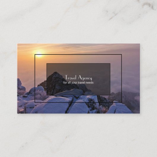 Reisebüro Visitenkarte (Vorderseite)