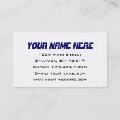 Reisebüro Visitenkarte (Rückseite)