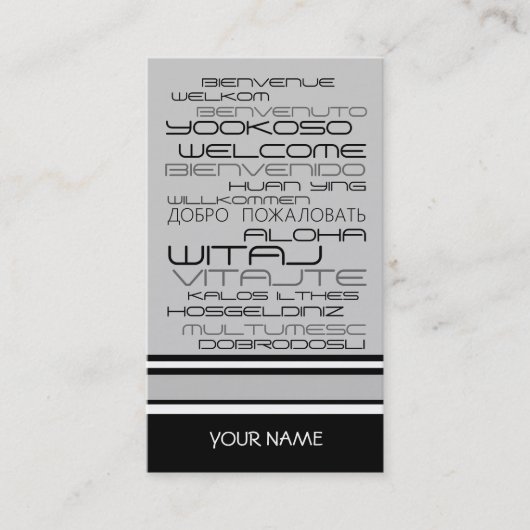 REISEBÜRO Visitenkarte (Vorderseite)