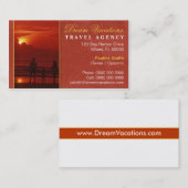 Reisebüro-Visitenkarte Visitenkarte (Vorne/Hinten)
