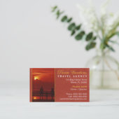 Reisebüro-Visitenkarte Visitenkarte (Stehend Vorderseite)