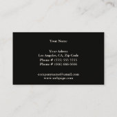 Reisebüro-Visitenkarte Visitenkarte (Rückseite)