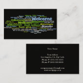 Reisebüro-Visitenkarte Visitenkarte (Vorne/Hinten)