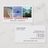 Reisebüro-Visitenkarte Visitenkarte (Vorne/Hinten)