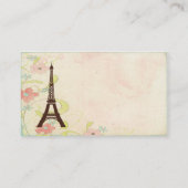 Reisebüro-Visitenkarten - Eiffelturm Visitenkarte (Rückseite)