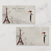 Reisebüro-Visitenkarten - Eiffelturm Visitenkarte (Vorne/Hinten)