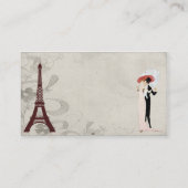 Reisebüro-Visitenkarten - Eiffelturm Visitenkarte (Rückseite)