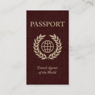 Reisebüros der Welt Visitenkarte