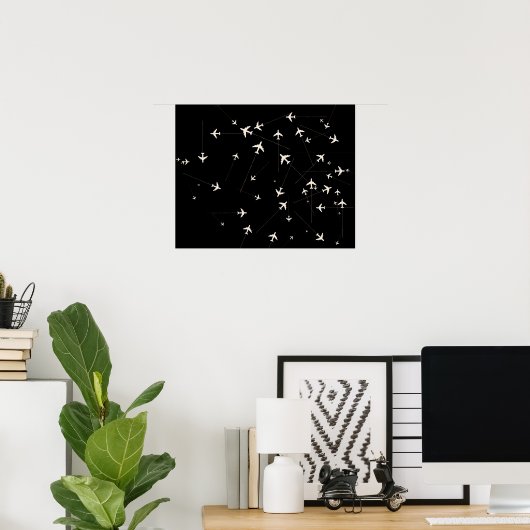 Reisedekorationsstrecken Poster (Heimbüro)