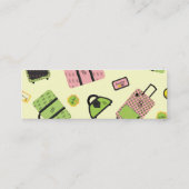 Reisedesign Mini Visitenkarte (Rückseite)