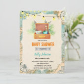 Reisedusche Geburtstagseinladung Einladung (Stehend Vorderseite)