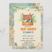 Reisedusche Geburtstagseinladung Einladung (Vorne/Hinten)