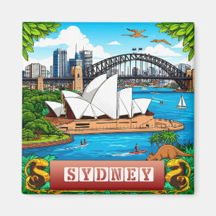 🌊 Reiseerinnerung an den Sydney-Hafen für Besuche Magnet