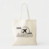 Reiseetag bis NYC Tragetasche (Vorne)