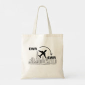 Reiseetag bis NYC Tragetasche (Rückseite)