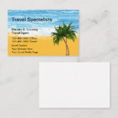 Reiseexperte Tropical Theme Visitenkarte (Vorne/Hinten)