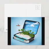 Reisefantasie Postkarte (Vorne/Hinten)