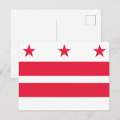 Reiseflagge des Bundesstaates Washington Postkarte (Vorne/Hinten)