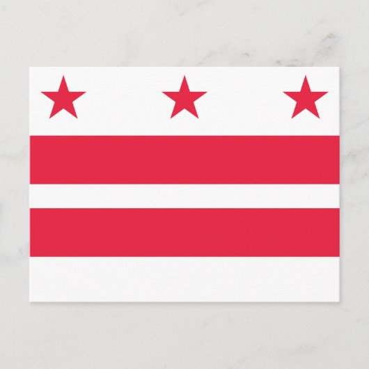 Reiseflagge des Bundesstaates Washington Postkarte (Vorderseite)
