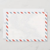 Reiseflorale Postkarte Bridal Dusche Einladung (Rückseite)