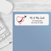 Reiseflugzeug hört mit I-Liebe Eigenem Pilot-Text