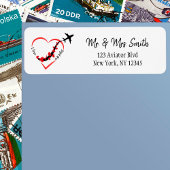 Reiseflugzeug hört mit I-Liebe Eigenem Pilot-Text