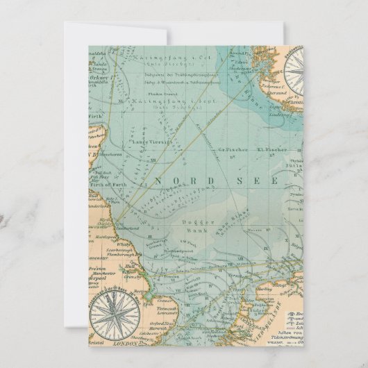 Reiseflugzeugdusche Geburtstagseinladung Einladung (Rückseite)