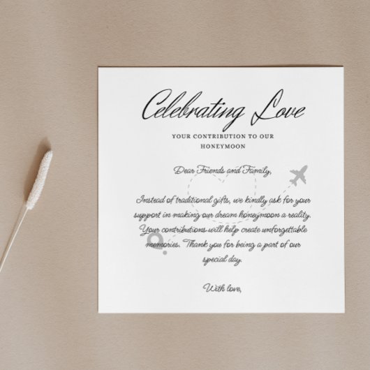 Reisefonds Anfrage Qr Code Honeymoon Fund Begleitkarte