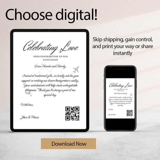 Reisefonds Anfrage Qr Code Honeymoon Fund Einladung