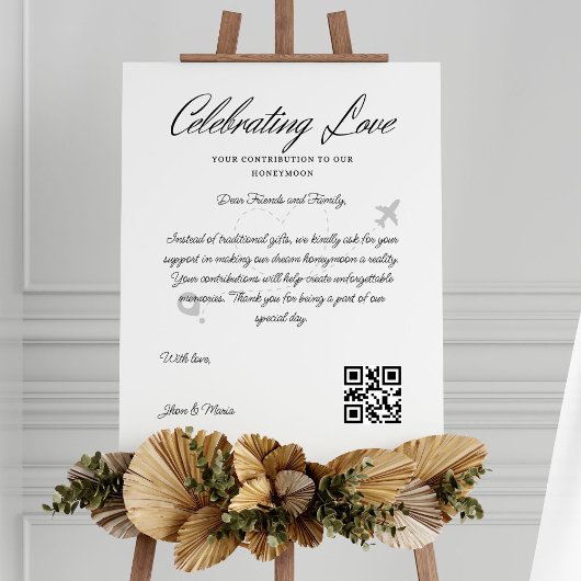 Reisefonds Anfrage Qr Code Honeymoon Fund Einladung