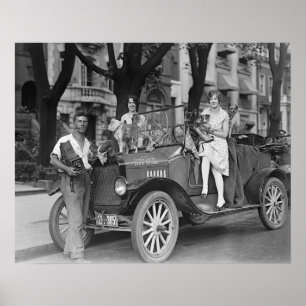 Reisefotograf, 1927. Vintage-Foto Poster