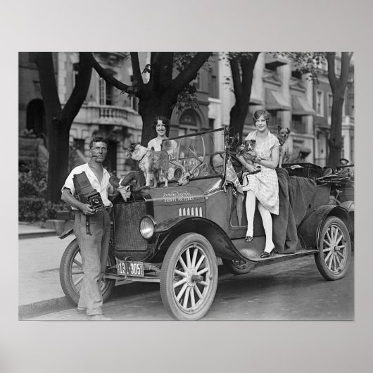 Reisefotograf, 1927. Vintages Foto Poster (Vorne)