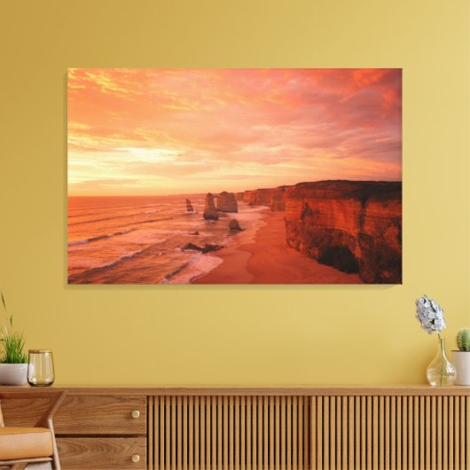 Reisefotografie-Dekoration mit Sunset Beach Foto Leinwanddruck (Insitu (Wohnzimmer))