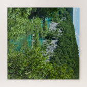 Reisefotografie Kroatien Bergsee Landschaft Puzzle (Horizontal)