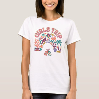 Reisefreudige Mädchen-Reise-Grafik-T-Shirt T-Shirt