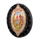 Reiseführer Bourbon "Hit Ihn in den Nackten" Dartscheibe (Vorderseite rechts)