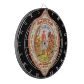 Reiseführer Bourbon "Hit Ihn in den Nackten" Dartscheibe (Vorderseite Links)