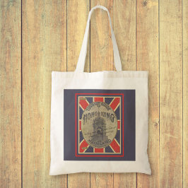 Reiseführer für Hongkong mit Union Jack Tragetasche