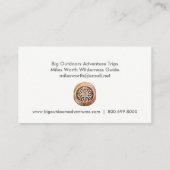 Reiseführer für Wildnis Visitenkarte (Rückseite)