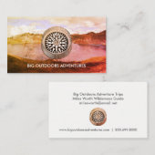 Reiseführer für Wildnis Visitenkarte (Vorne/Hinten)