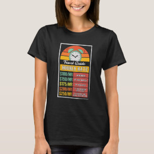 Reiseführer Stundenzettel T-Shirt